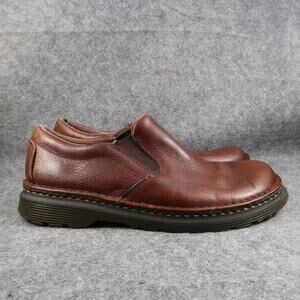 Dr Martens Shoes Mens 12 Slip On Grizzly Leather Boyle Loafer Plain Toe Casual